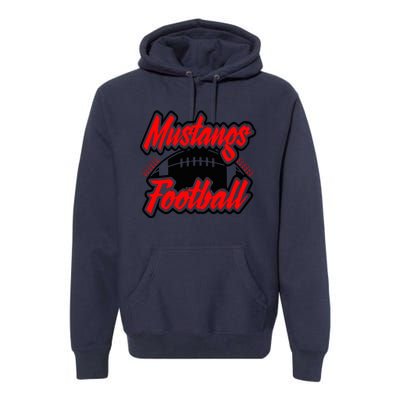 Football, Mustang Football Premium Hoodie