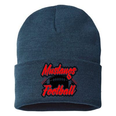 Football, Mustang Football Sustainable Knit Beanie