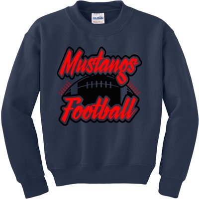 Football, Mustang Football Kids Sweatshirt