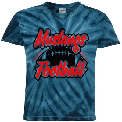 Football, Mustang Football Kids Tie-Dye T-Shirt