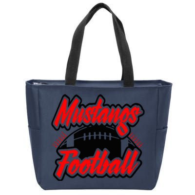 Football, Mustang Football Zip Tote Bag