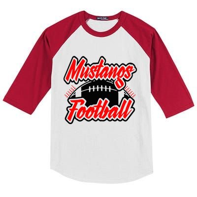 Football, Mustang Football Kids Colorblock Raglan Jersey