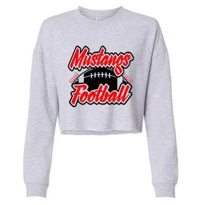 Football, Mustang Football Cropped Pullover Crew