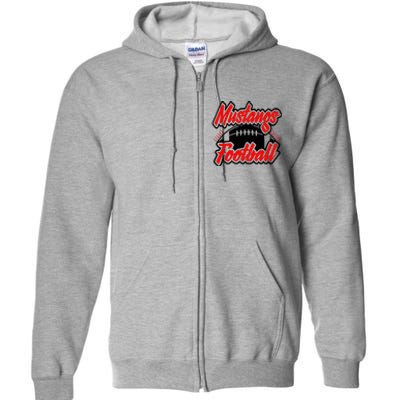 Football, Mustang Football Full Zip Hoodie