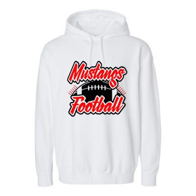 Football, Mustang Football Garment-Dyed Fleece Hoodie