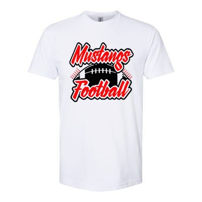 Football, Mustang Football Softstyle CVC T-Shirt