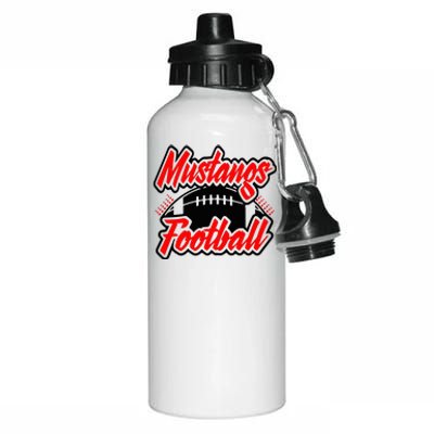 Football, Mustang Football Aluminum Water Bottle