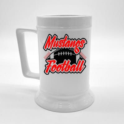 Football, Mustang Football Beer Stein