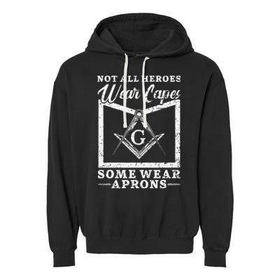 Freemason Masonic Fraternal Freemasonry Square Compass Garment-Dyed Fleece Hoodie