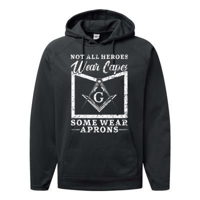 Freemason Masonic Fraternal Freemasonry Square Compass Performance Fleece Hoodie