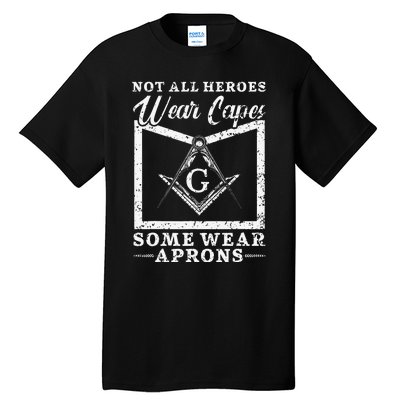 Freemason Masonic Fraternal Freemasonry Square Compass Tall T-Shirt