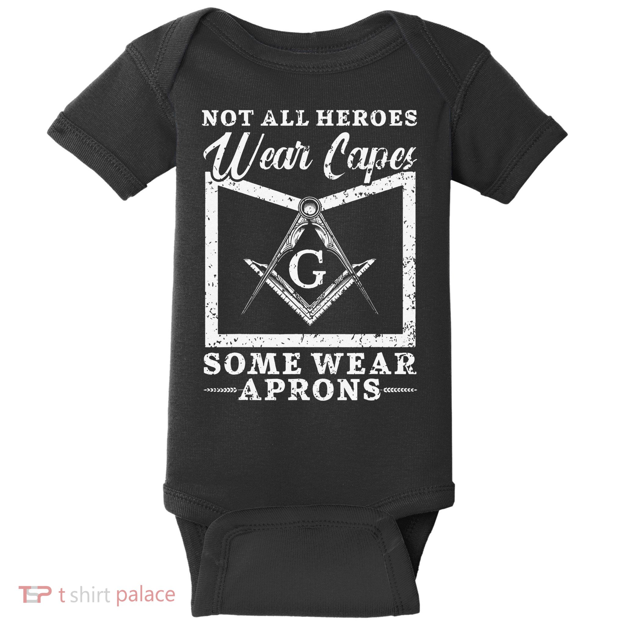 Freemason Masonic Fraternal Freemasonry Square Compass Baby Bodysuit