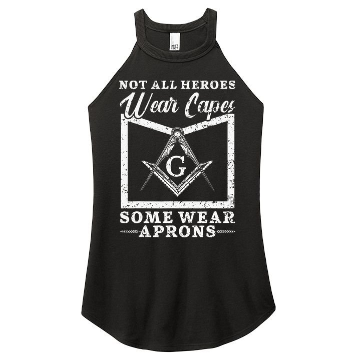 Freemason Masonic Fraternal Freemasonry Square Compass Women's Perfect Tri Rocker Tank