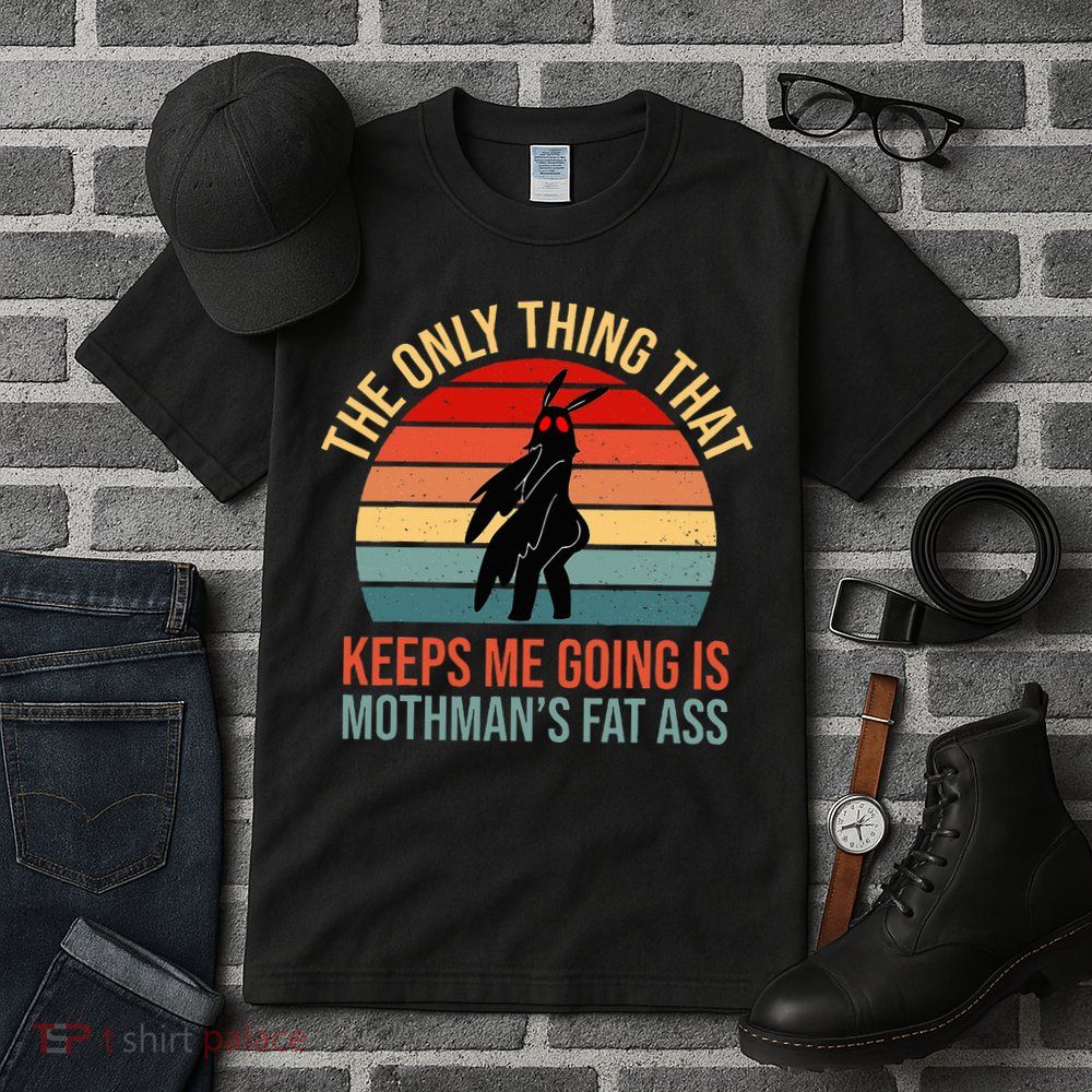 Funny Mothman Fat Ass Vintage Cryptid Funny Mothman Tall T-Shirt