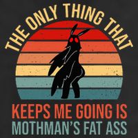 Funny Mothman Fat Ass Vintage Cryptid Funny Mothman Hat