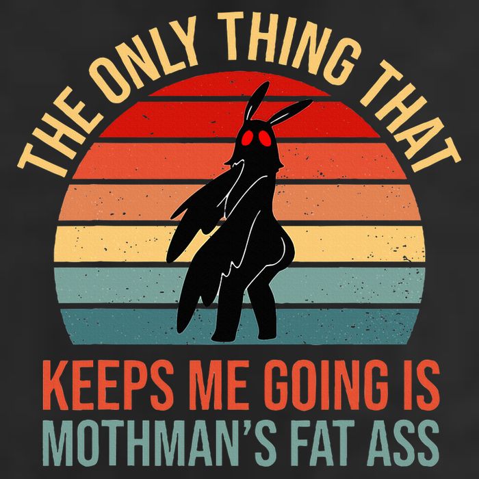 Funny Mothman Fat Ass Vintage Cryptid Funny Mothman Hat