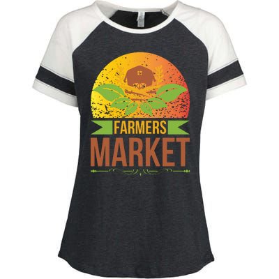 Farmers Market Enza Ladies Jersey Colorblock Tee