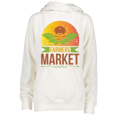 Farmers Market Womens Funnel Neck Pullover Hood