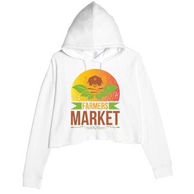 Farmers Market Crop Fleece Hoodie