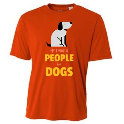 Funny My Favorite People Are Dogs V2 Gift Cooling Performance Crew T-Shirt