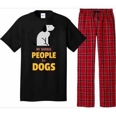 Funny My Favorite People Are Dogs V2 Gift Pajama Set