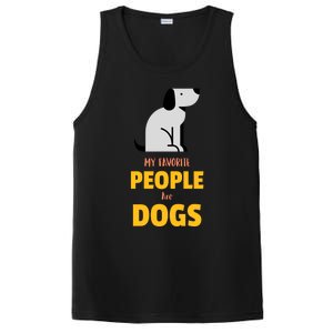 Funny My Favorite People Are Dogs V2 Gift PosiCharge Competitor Tank