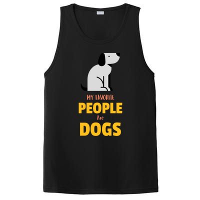 Funny My Favorite People Are Dogs V2 Gift PosiCharge Competitor Tank