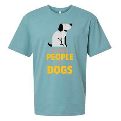 Funny My Favorite People Are Dogs V2 Gift Sueded Cloud Jersey T-Shirt