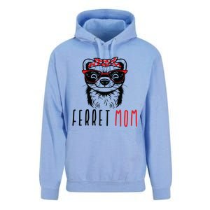 Ferret Mom Funny Animal Lover Weasel Women Mother Mama Gifts Unisex Surf Hoodie