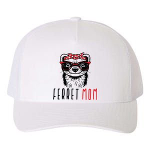 Ferret Mom Funny Animal Lover Weasel Women Mother Mama Gifts Yupoong Adult 5-Panel Trucker Hat