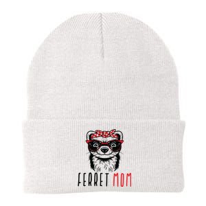 Ferret Mom Funny Animal Lover Weasel Women Mother Mama Gifts Knit Cap Winter Beanie