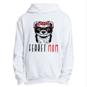 Ferret Mom Funny Animal Lover Weasel Women Mother Mama Gifts Urban Pullover Hoodie