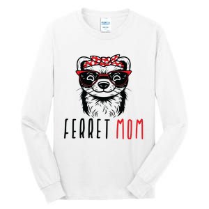 Ferret Mom Funny Animal Lover Weasel Women Mother Mama Gifts Tall Long Sleeve T-Shirt