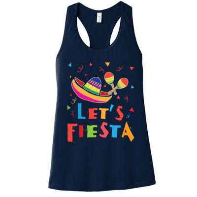 Funny Mexico Fiesta Mexican Party Women's Racerback Tank