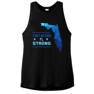 Fort Myers Florida Strong Ladies PosiCharge Tri-Blend Wicking Tank