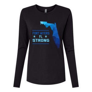 Fort Myers Florida Strong Womens Cotton Relaxed Long Sleeve T-Shirt