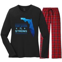 Fort Myers Florida Strong Women's Long Sleeve Flannel Pajama Set 