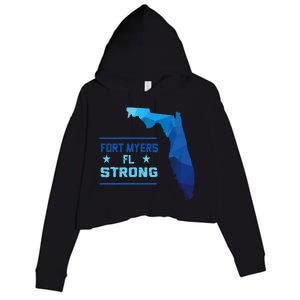 Fort Myers Florida Strong Crop Fleece Hoodie