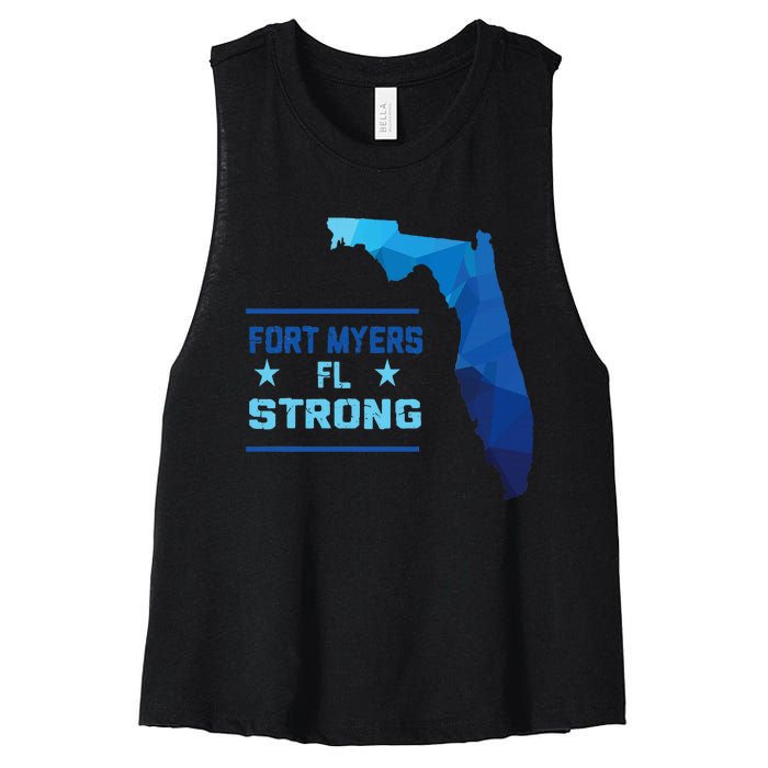 Fort Myers Florida Strong Women's Racerback Cropped Tank