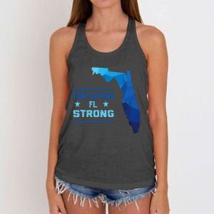 Fort Myers Florida Strong Women's Knotted Racerback Tank