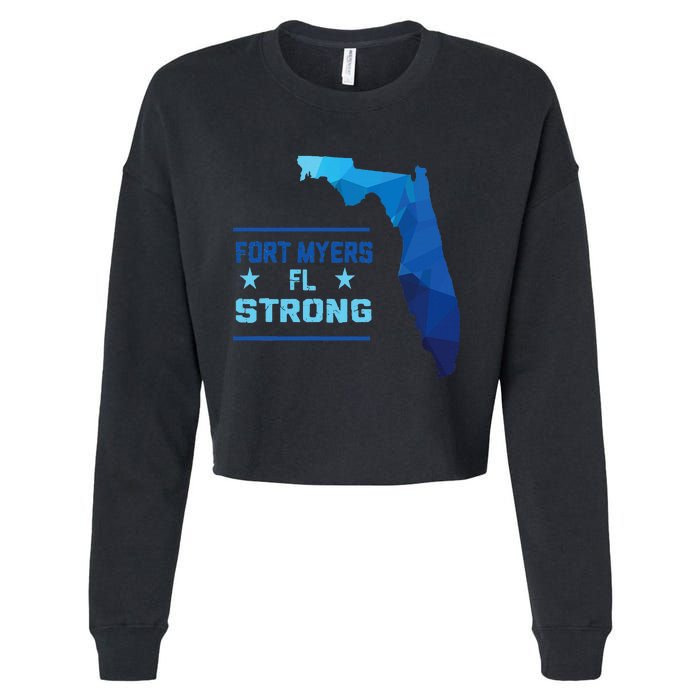 Fort Myers Florida Strong Cropped Pullover Crew