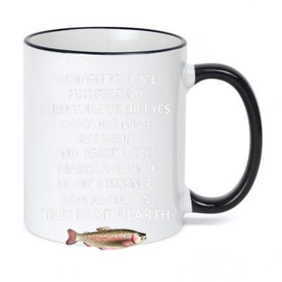 Fear Me Fish Fear Me Turn Their Eyes Away From Me 11oz Black Color Changing Mug