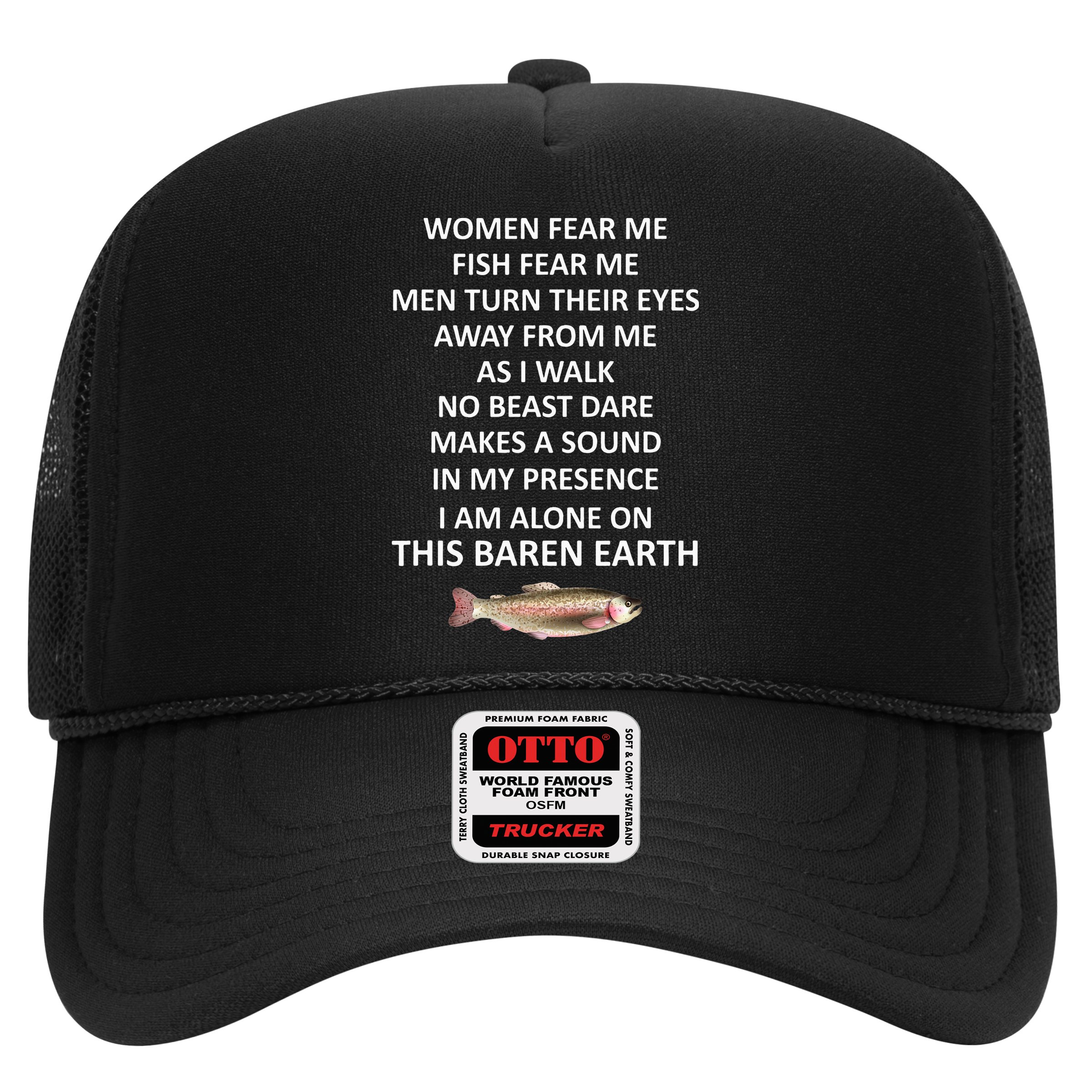 Fear Me Fish Fear Me Turn Their Eyes Away From Me Hat