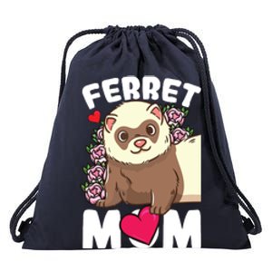 Ferret Mom Drawstring Bag