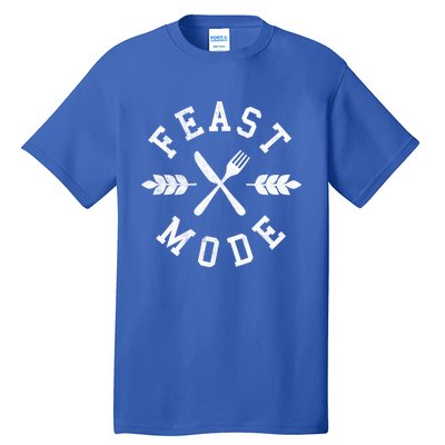 Feast Mode Fork And Knife Crossed Simple Thanksgiving Gift Tall T-Shirt