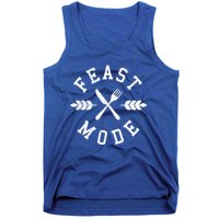 Feast Mode Fork And Knife Crossed Simple Thanksgiving Gift Tank Top