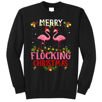 Flamingo Merry Flocking Christmas Sweatshirt