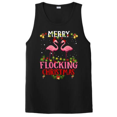 Flamingo Merry Flocking Christmas PosiCharge Competitor Tank