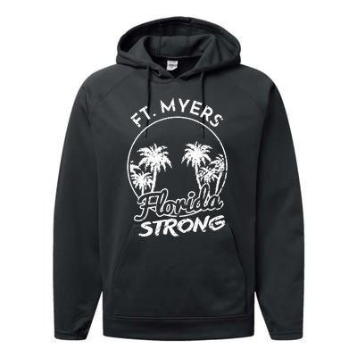 Ft. Myers Florida Strong Community Support Performance Fleece Hoodie