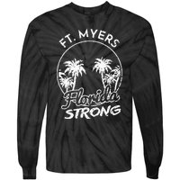 Ft. Myers Florida Strong Community Support Tie-Dye Long Sleeve Shirt